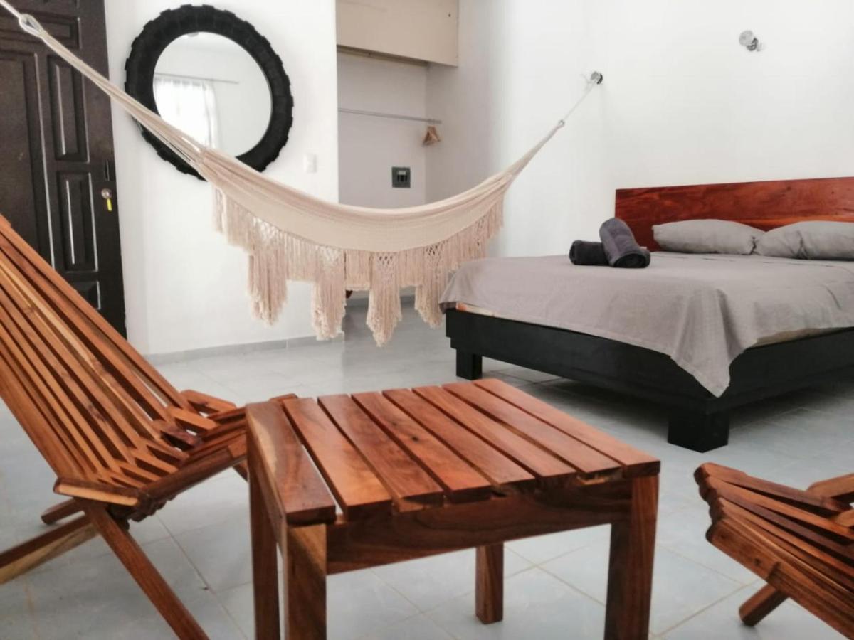 Habitacion A Unos Metros De La Playa El Cuyo Exteriör bild